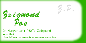 zsigmond pos business card